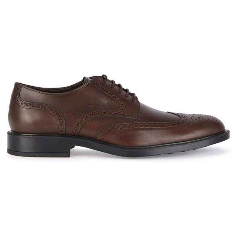 Brown Leather Brogue Shoes - Quality Men's Elevator Shoes