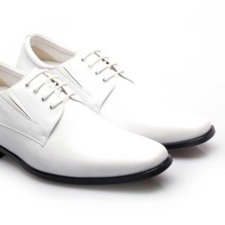 White Color Elevator Shoes - White 